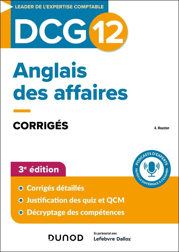 DCG 12 : Anglais des affaires ; Corrigés (3e édition)
