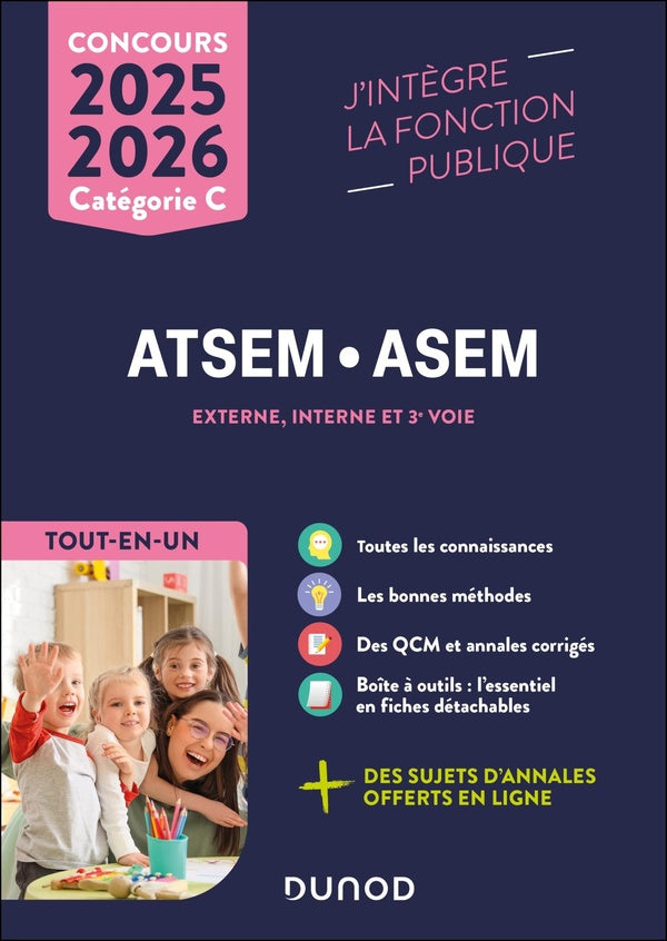 Concours ATSEM ASEM  ; Externe, interne et 3e voie ; Tout-en-un (édition 2025/2026)