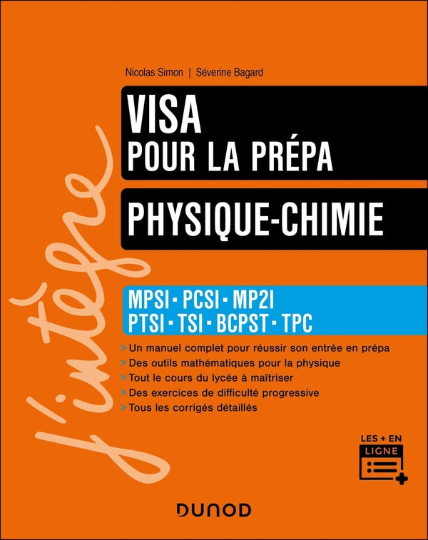 Physique-Chimie ; MPSI-PCSI-MP2I-PTSI-TSI-BCPST ; Visa pour la prépa