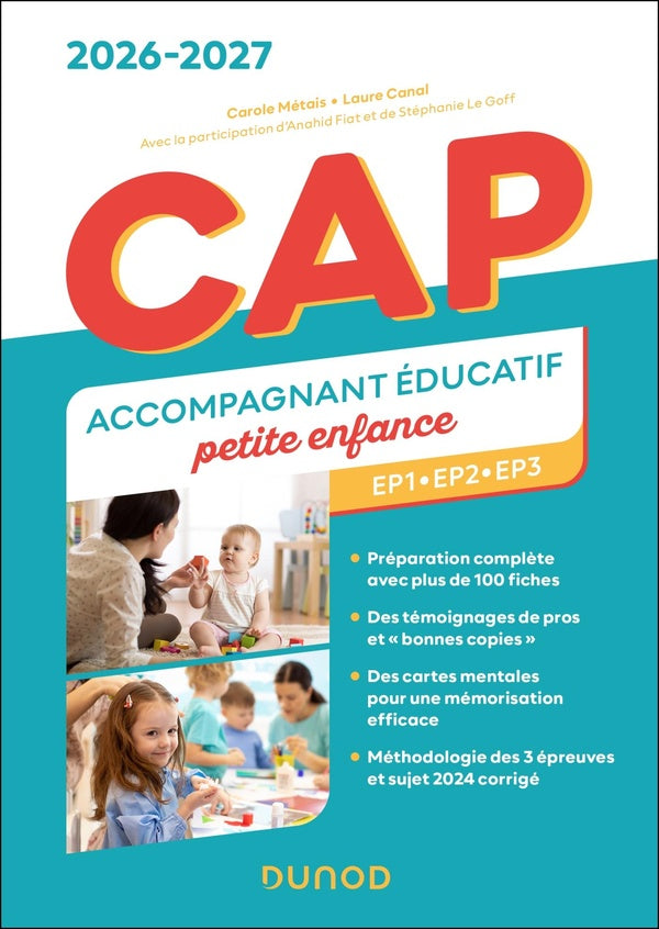 CAP Accompagnant éducatif petite enfance ; EP1, EP2, EP3 ; Tout-en-un (édition 2026/2027)