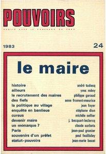 Pouvoirs n.24 : le maire