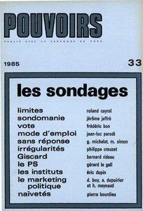 Pouvoirs n.33 : les sondages