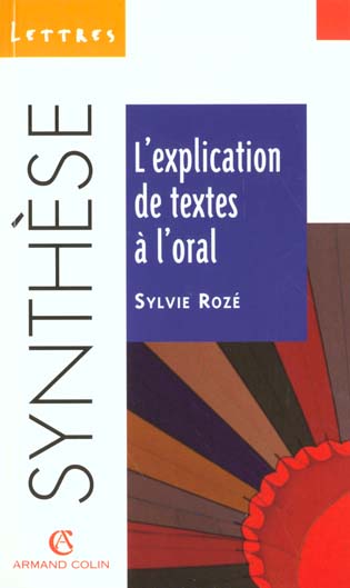 L'explication de texte a l'oral