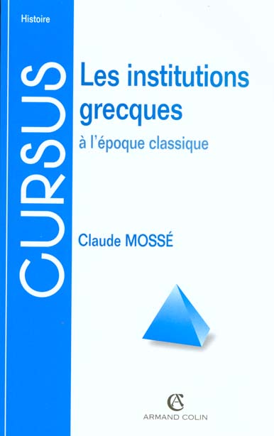 Institutions grecques a l'epoque classique