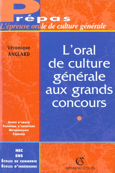 L'epreuve de culture generale a l'oral des grands concours