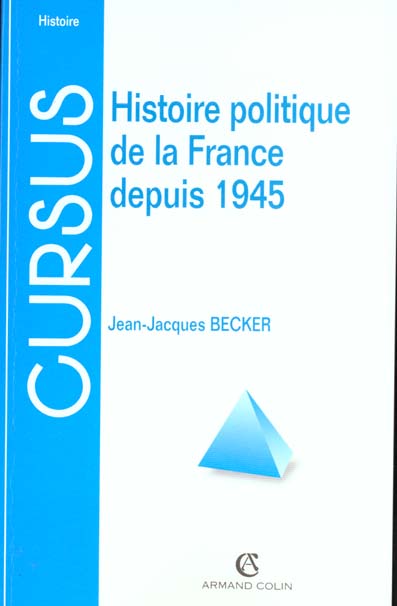 Histoire politique de la france depuis 1945 ; 7e edition