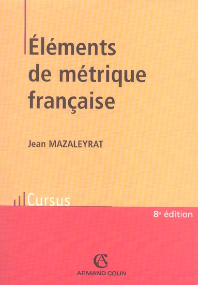 éléments de métrique française (8e édition)
