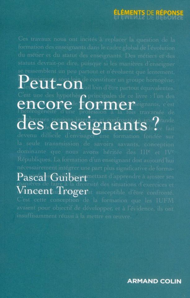 Peut-on encore former des enseignants ?