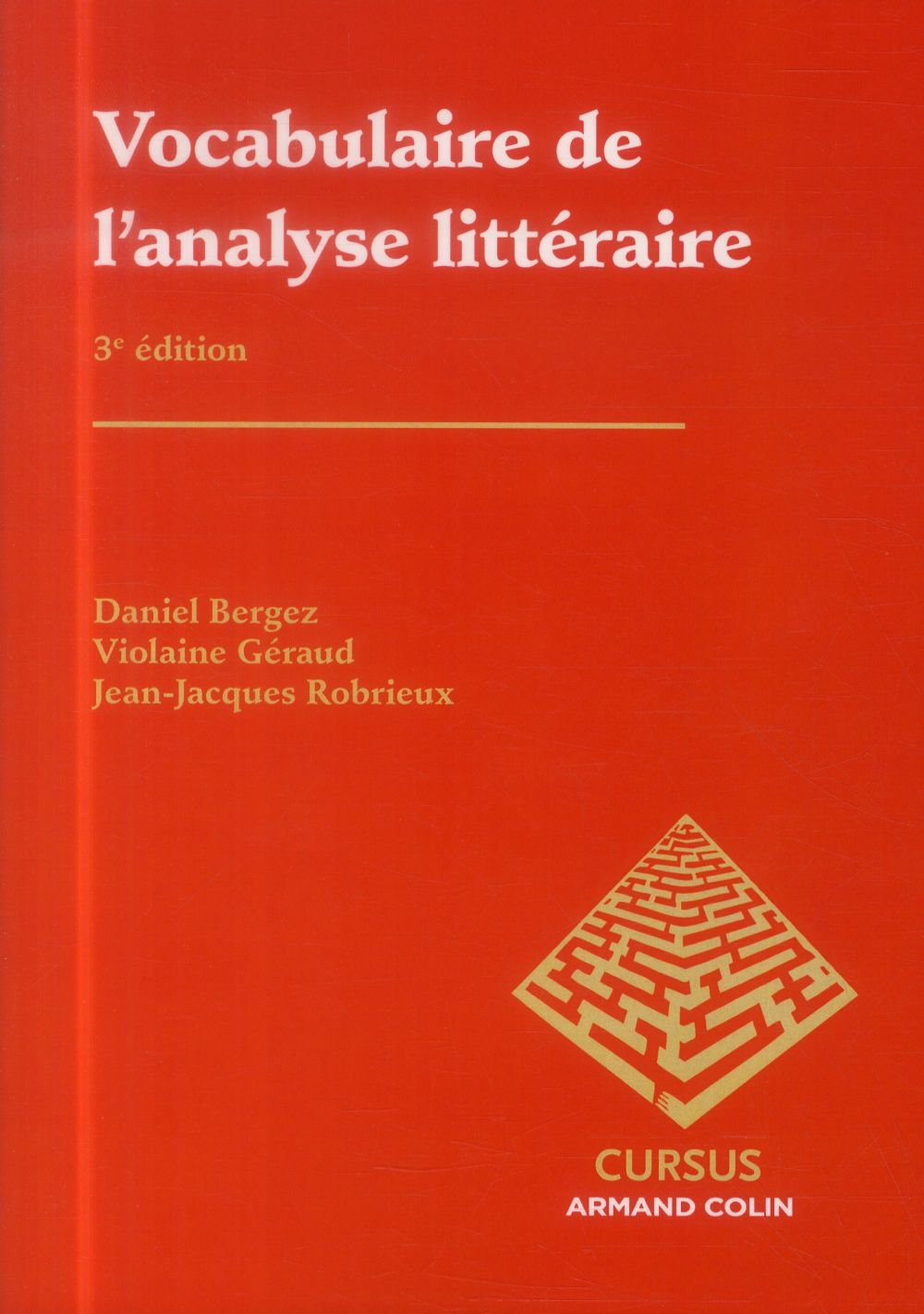 Vocabulaire de l'analyse littéraire (3e édition)