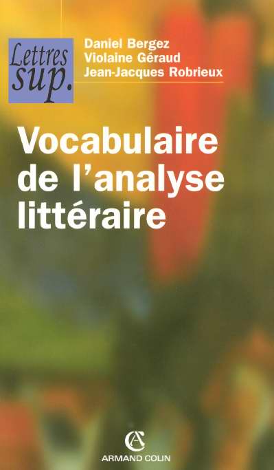 Vocabulaire analyse litteraire (2e édition)