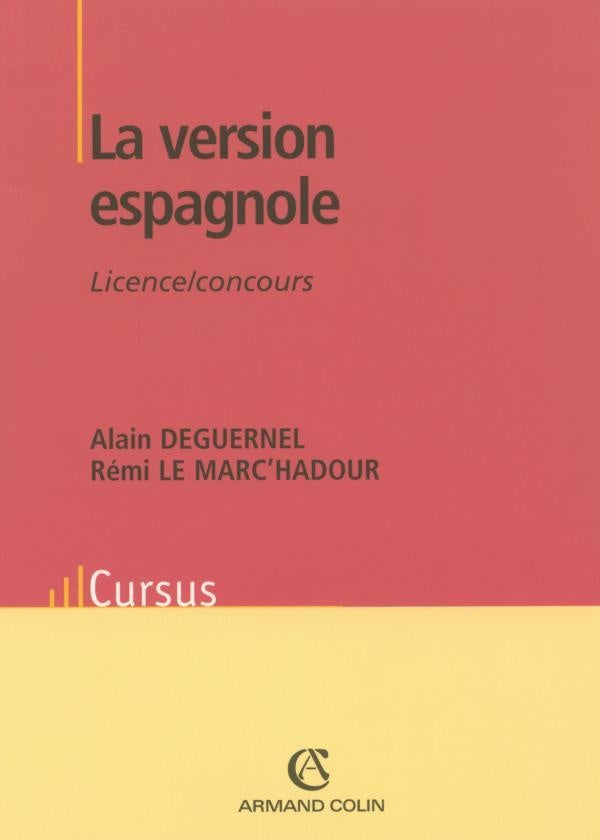 La version espagnole - Licence / Concours : Licence / Concours