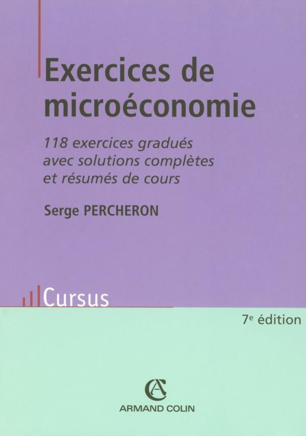 Exercices microéconomie (7e édition)