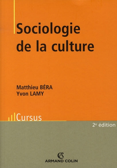 Sociologie de la culture (2e édition)