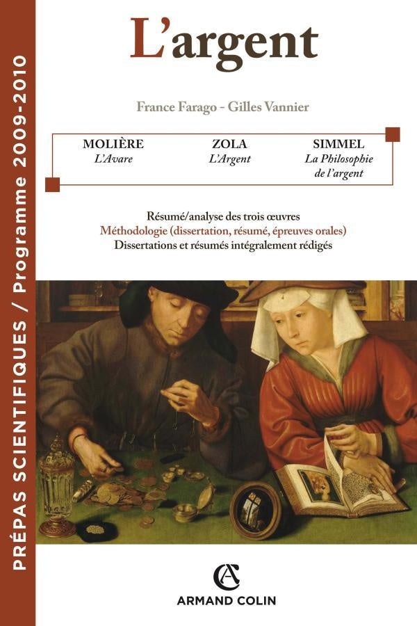 L'argent ; prépas scientifiques ; programme 2009/2010