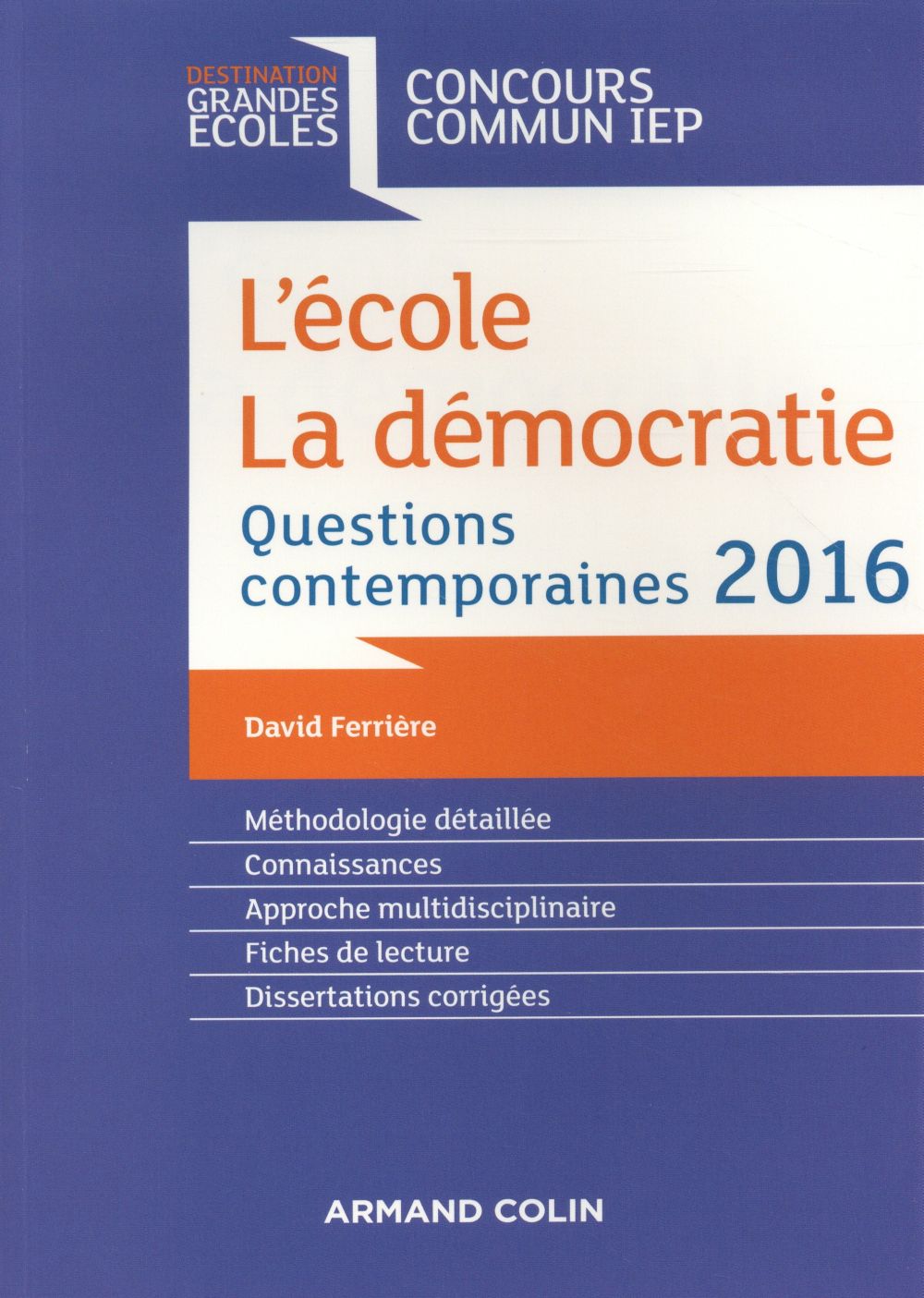 Questions contemporaines ; concours commun IEP (édition 2016)