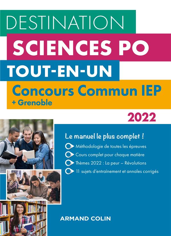 Destination Sciences Po : concours commun ; IEP + Grenoble ; tout-en-un (édition 2022)