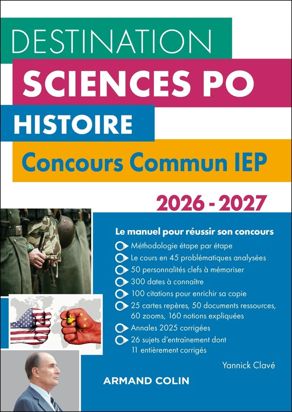 Destination Sciences Po : Histoire ; Concours commun IEP (édition 2026/2027)