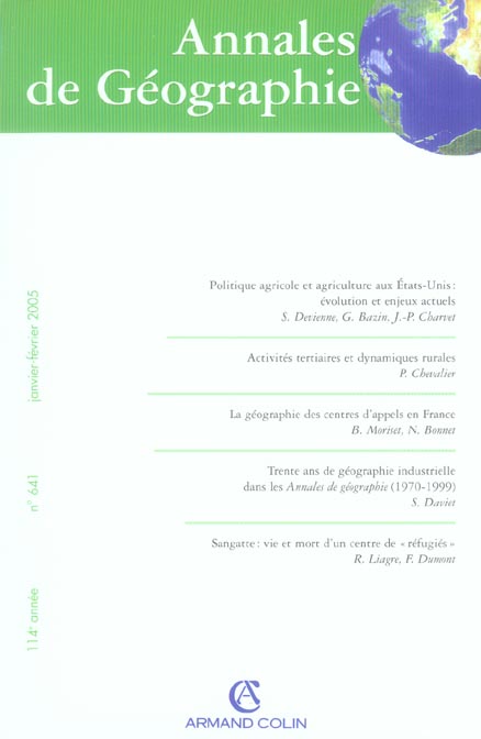 Revue Annales de géographie n.641