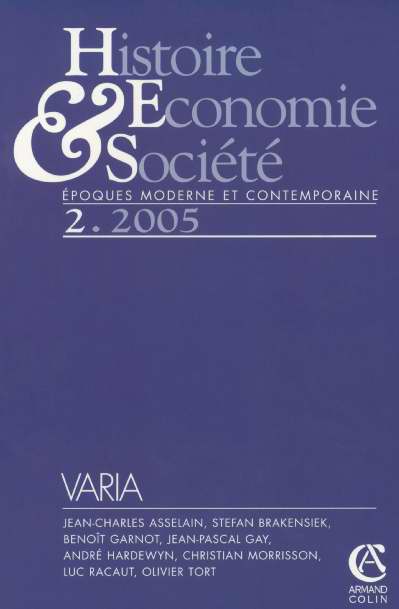 Histoire, économie & société n.2