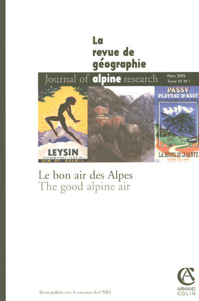 La revue de geographie ; le bon air des alpes