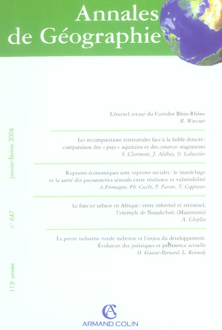 Revue Annales de géographie n.647