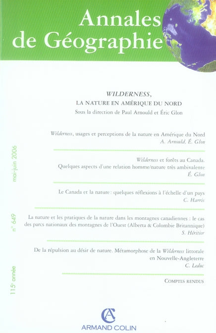 Revue Annales de géographie n.650