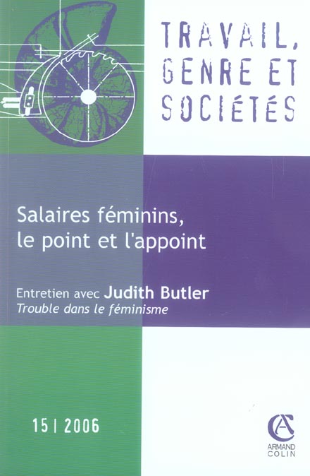 TRAVAIL, GENRE ET SOCIETES n.15 : salaires féminins, le point et l'appoint