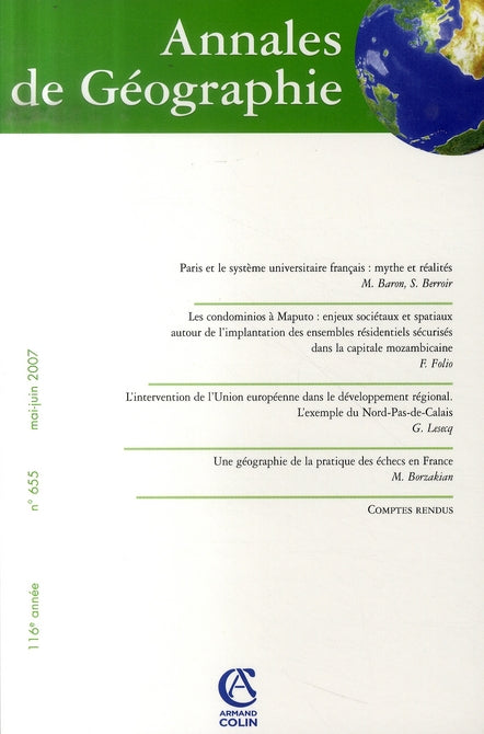 Revue Annales de géographie n.655