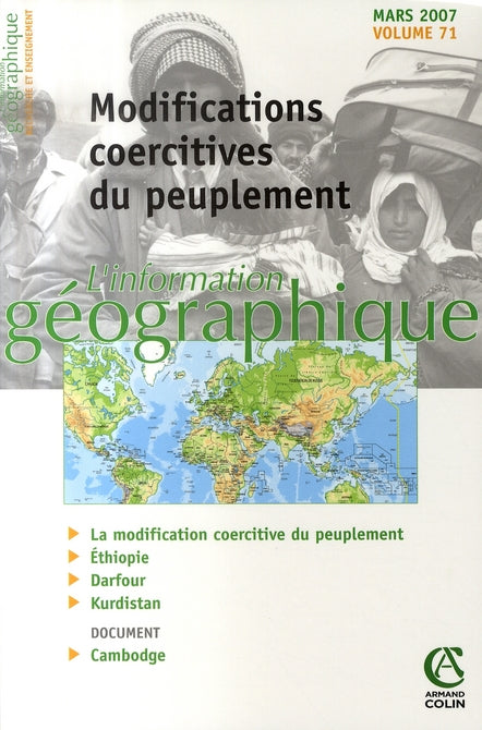 L'information géographique n.71 : modifications coercitives du peuplement