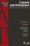 L'année psychologique Tome 108 (édition 2008)