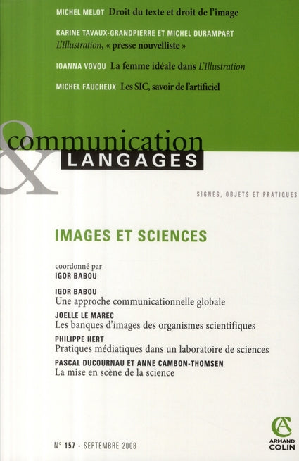 COMMUNICATION ET LANGAGES n.158 : images et sciences