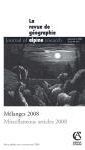 REVUE DE GEOGRAPHIE ALPINE n.96 : (édition 2008)