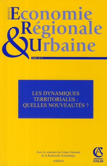 Revue d'économie régionale et urbaine