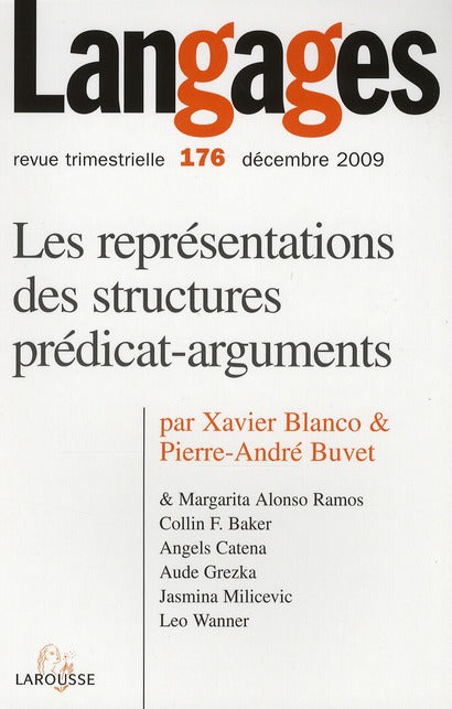 Les représentations des structures prédicat-arguments