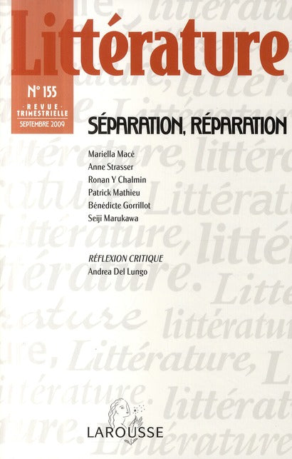 Séparation, réparation