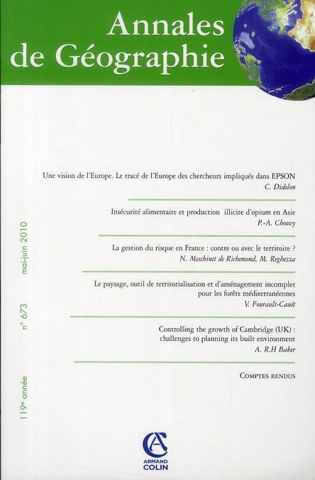 Revue Annales de géographie n.673
