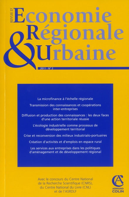 Revue d'économie régionale et urbaine n.2