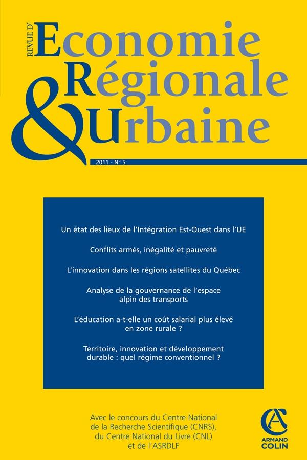 Revue d'économie régionale et urbaine n.5