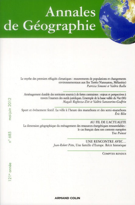 Revue Annales de géographie n.685