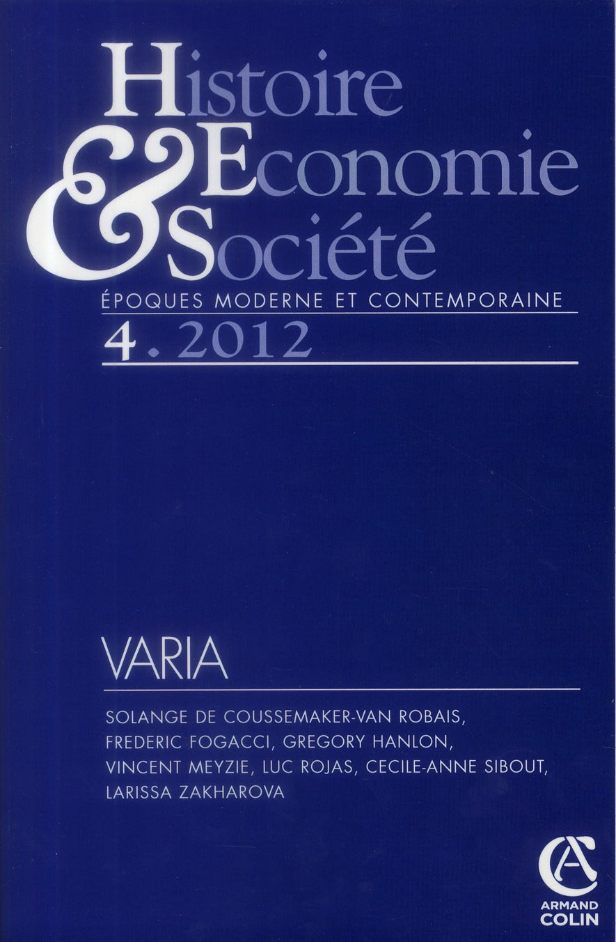 Histoire, économie & société n.4