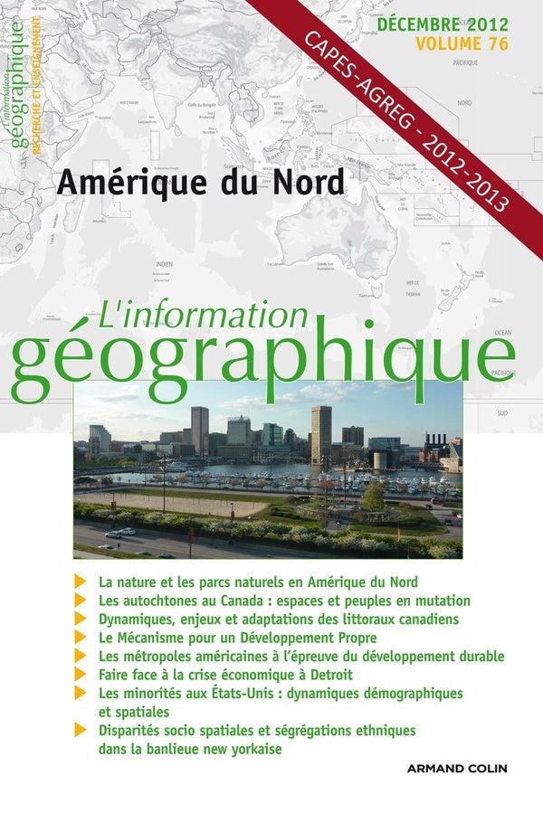 L'information géographique n.76 : Amérique du Nord