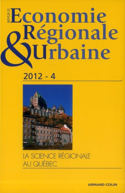 Revue d'économie régionale et urbaine n.4 : le Grand Pari(s)