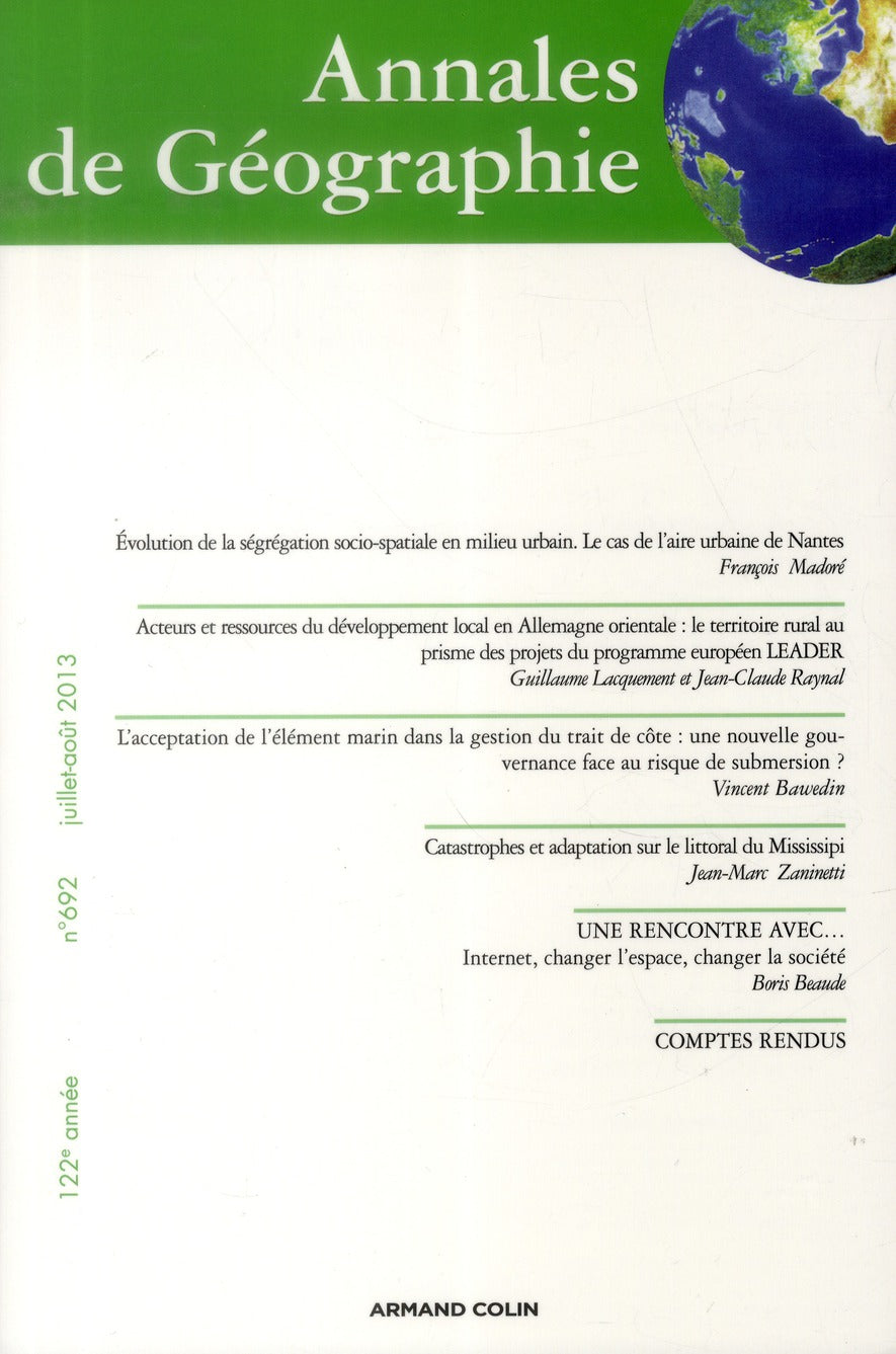 Revue Annales de géographie n.692