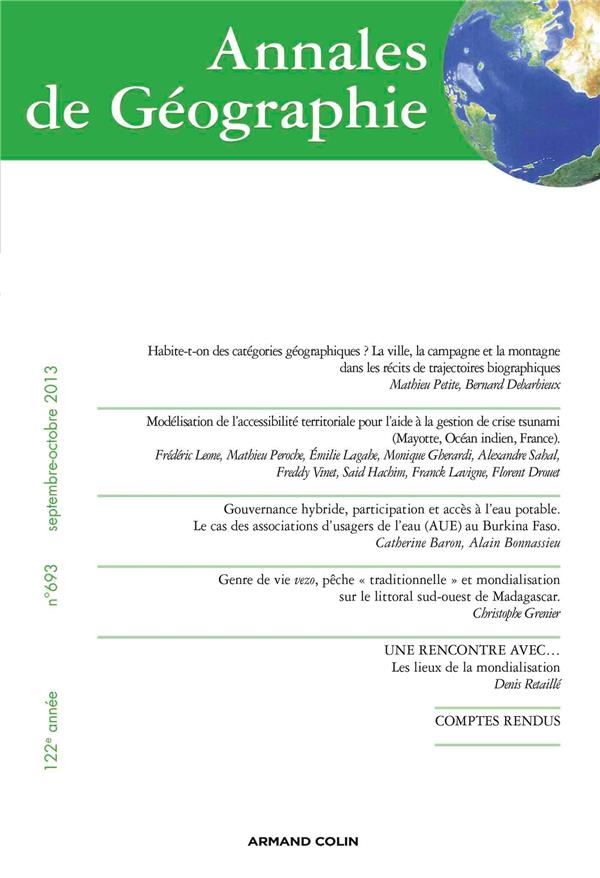 Revue Annales de géographie n.693