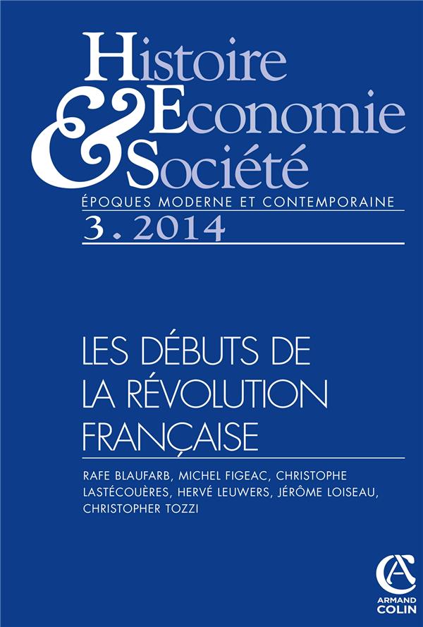 Histoire, économie & société : les débuts de la Révolution française
