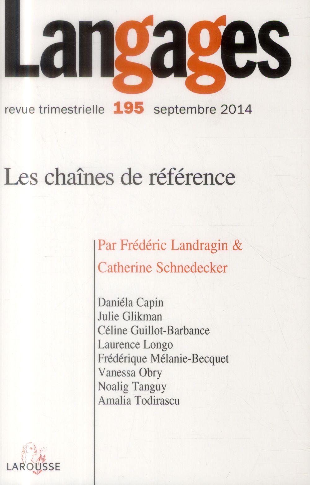Revue langages n.195 : les chaînes de référence