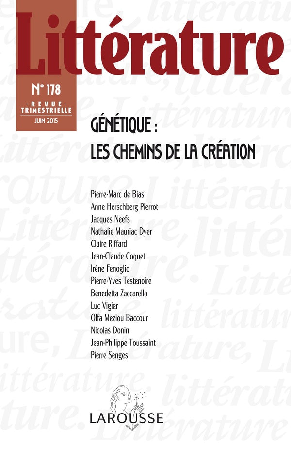 Littérature n.178 : génétique ; les chemins de la création