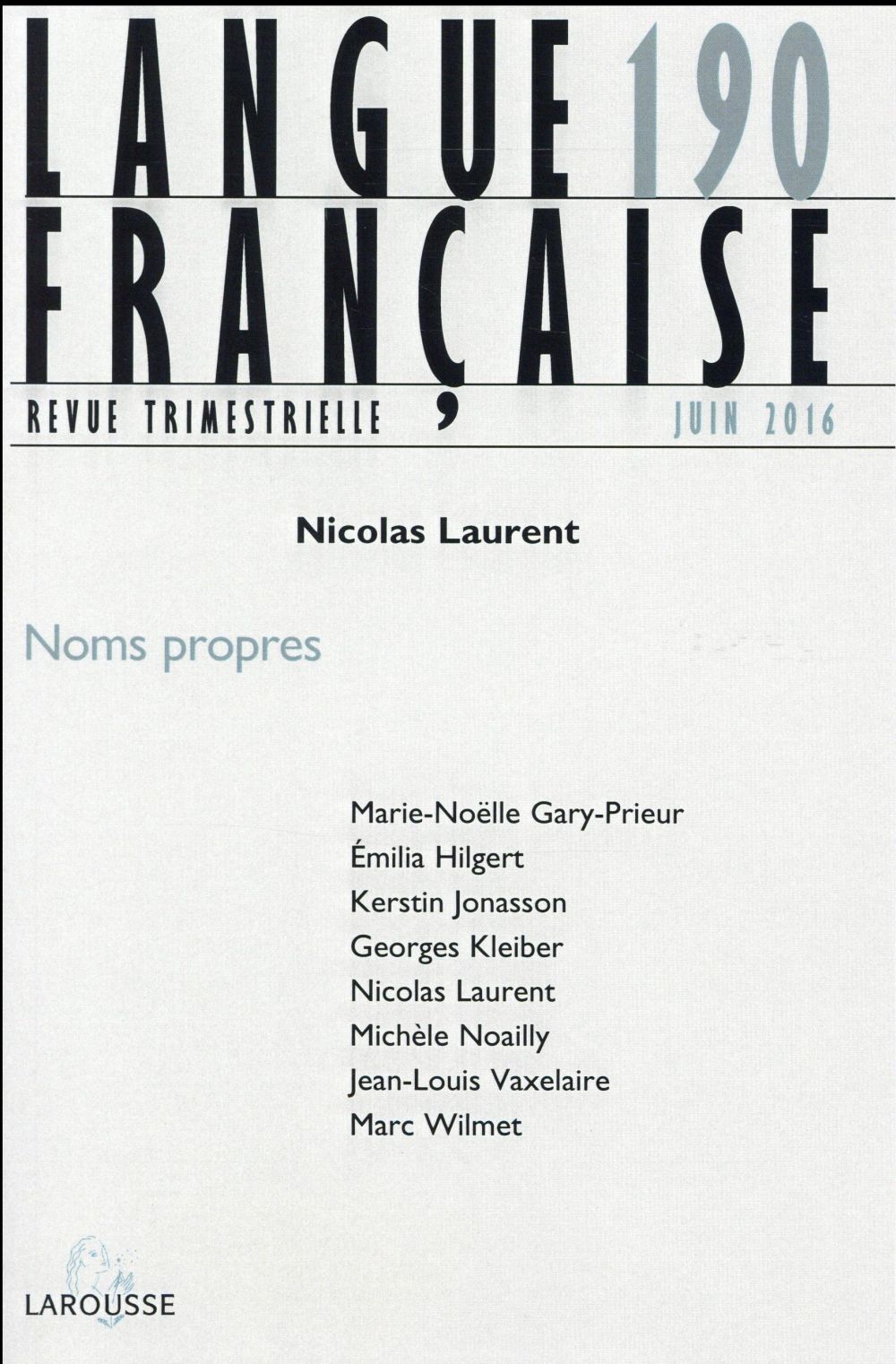 Langue française n.190 : 2/2016