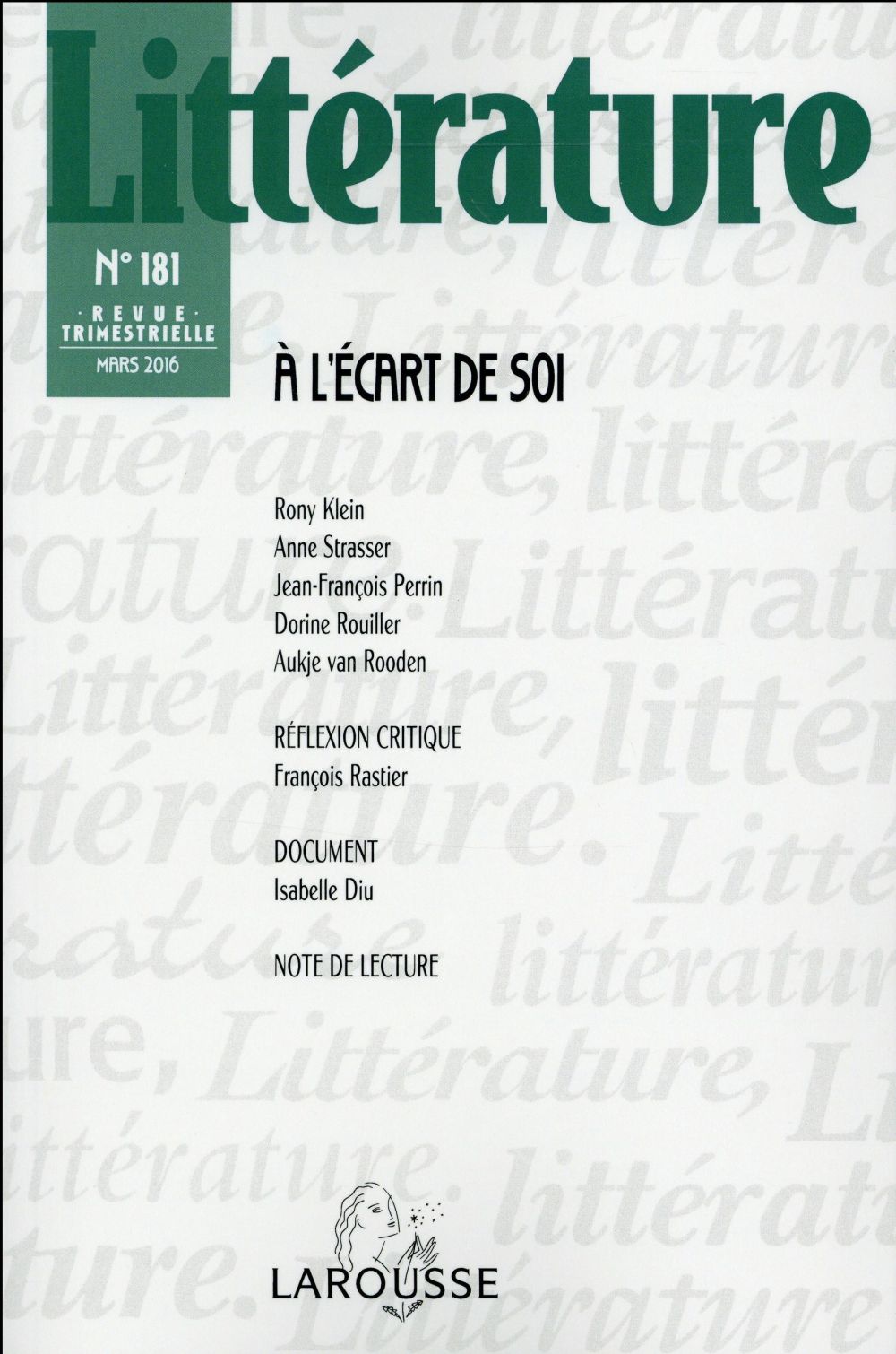Littérature n.181