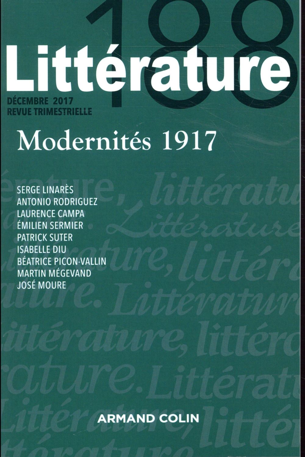 Littérature n.188 : 4/2017